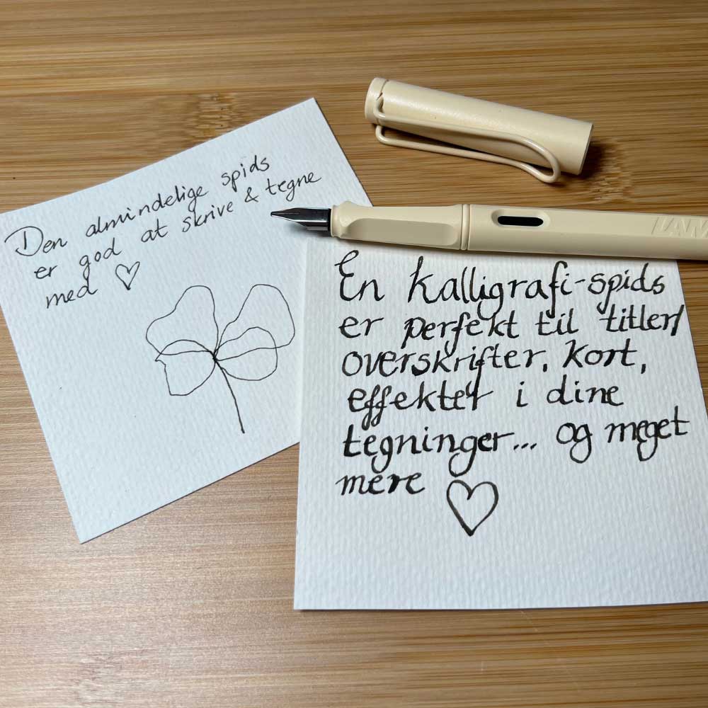 Grågrøn vandfast blæk til fyldepen og dip pen