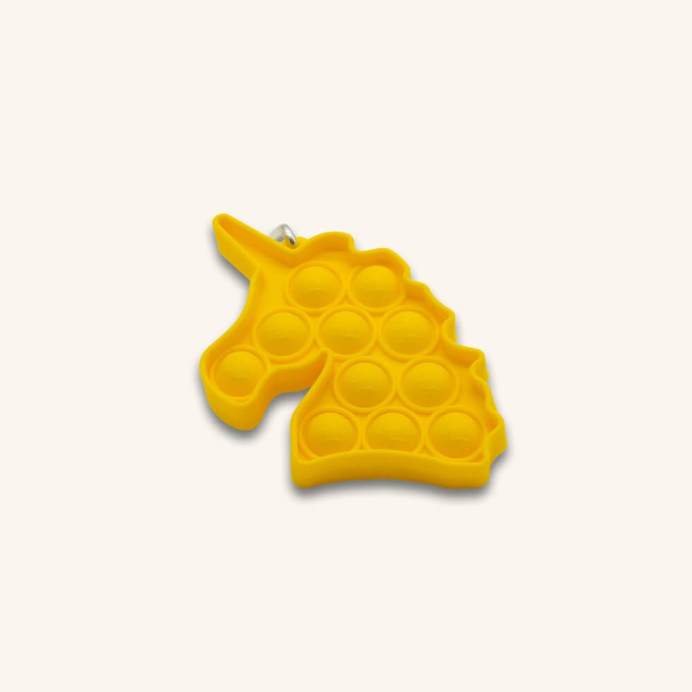 Unicorn pop it fidget-nøglering
