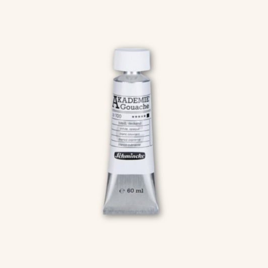 Hvid gouache Schmincke 60 ml