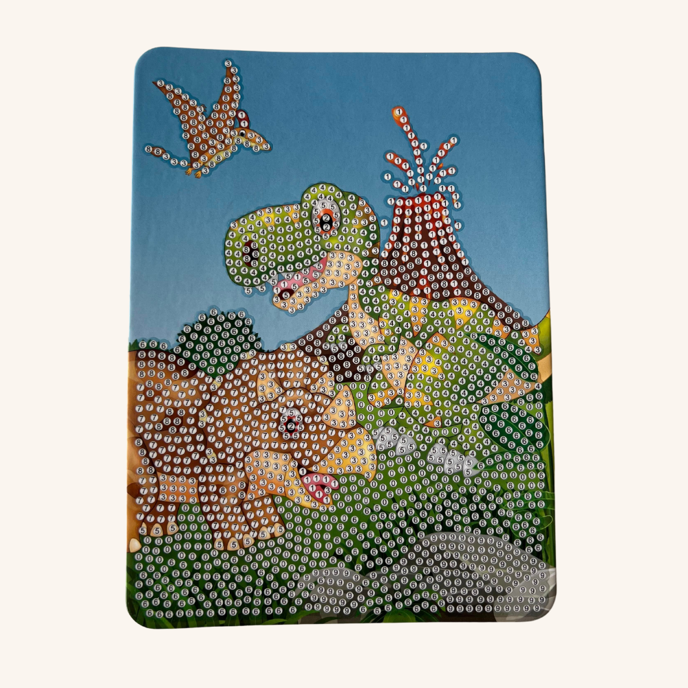 Diamond painting dinosaurer