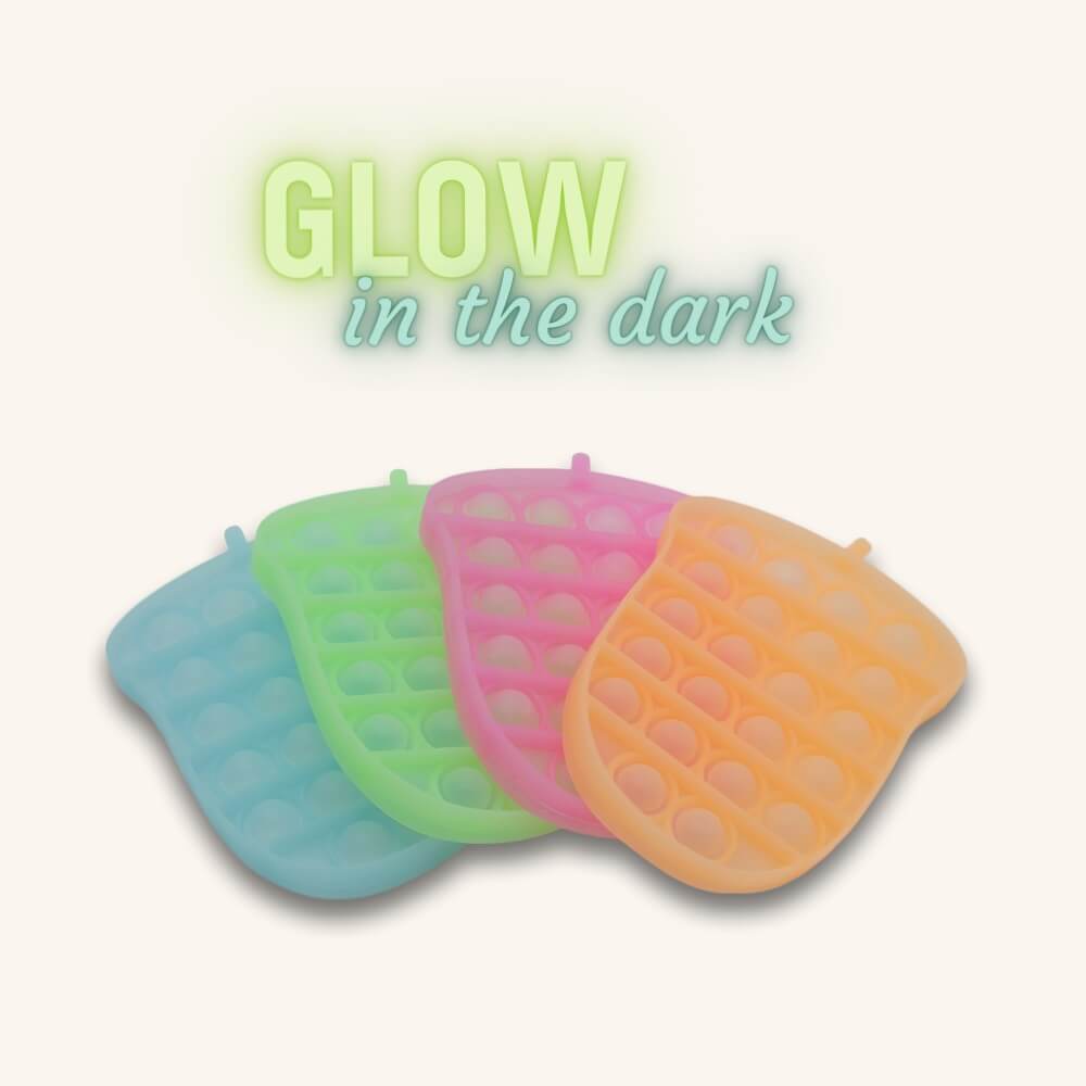 Glow in the dark pop it-agern